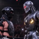 peleas entre humanos y robots
