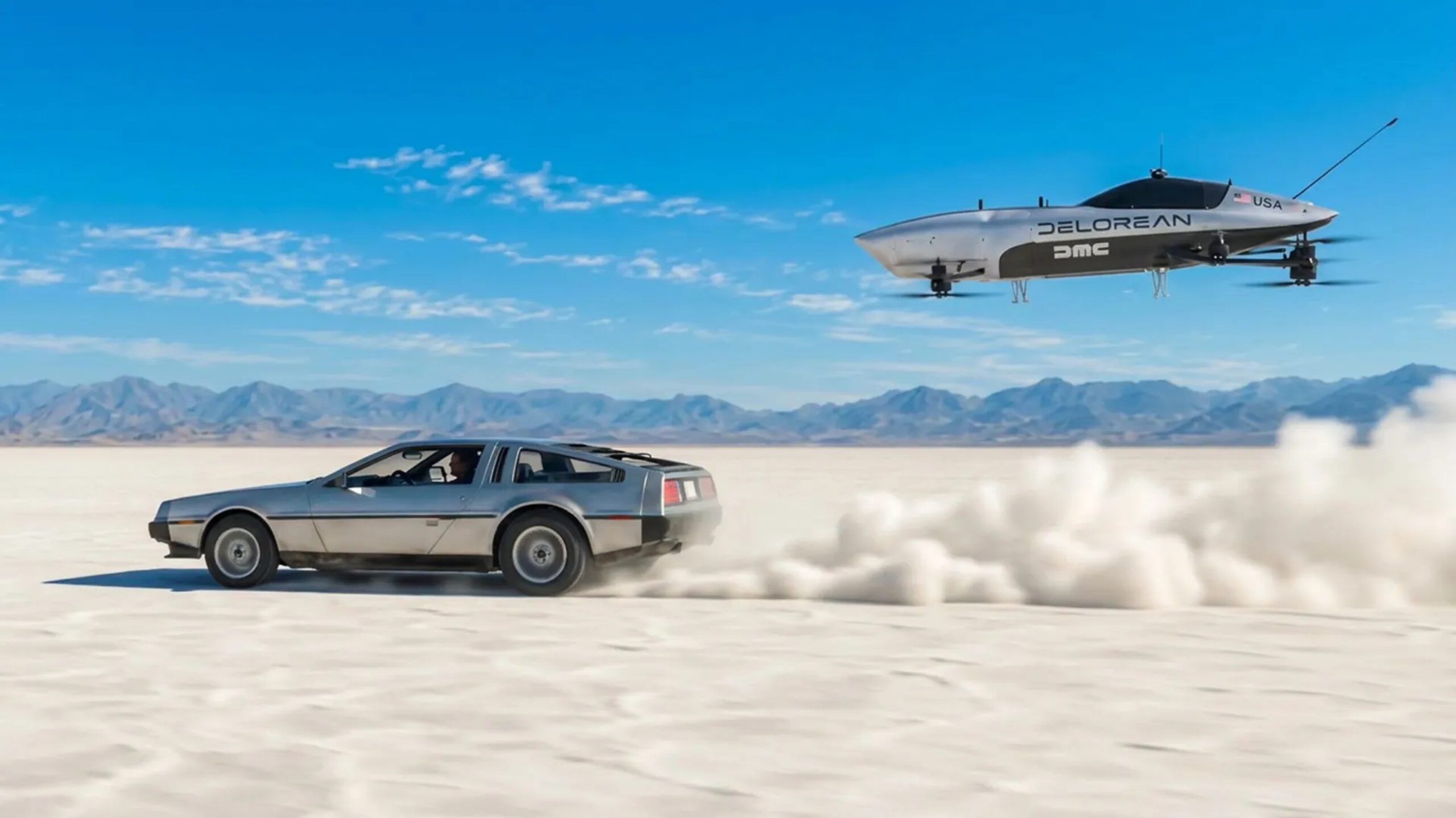 DeLorean autos voladores eléctricos