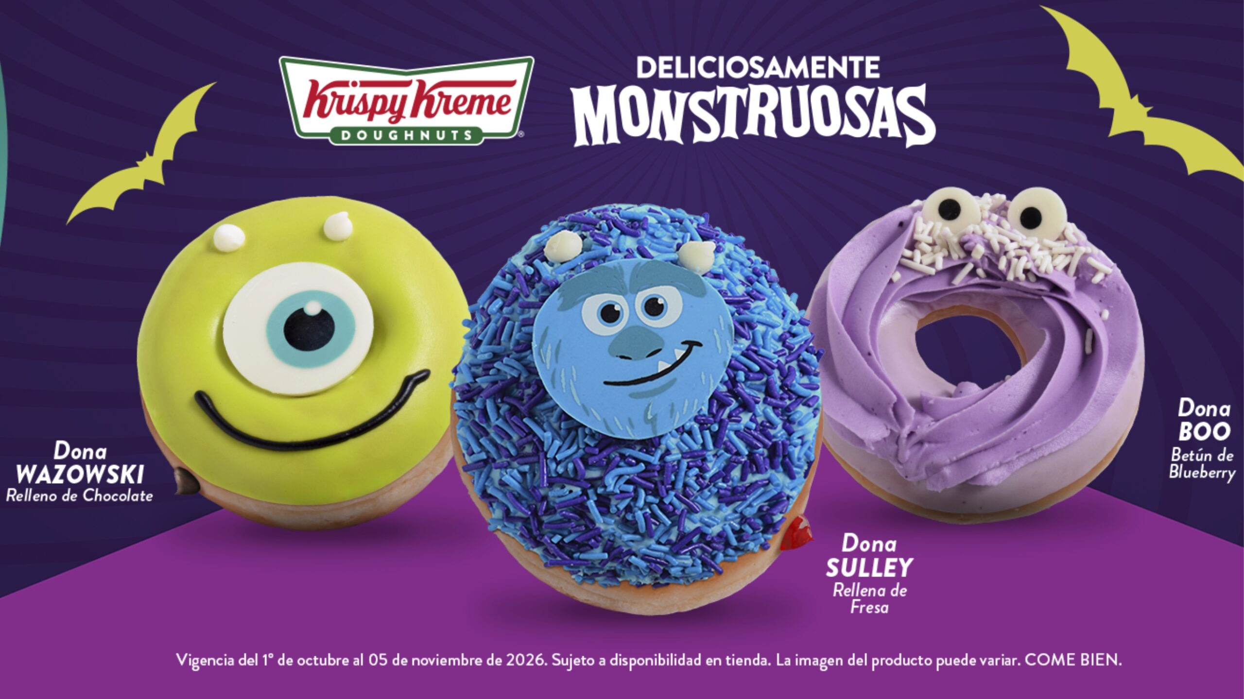 Krispy Kreme donas de Monsters, Inc.