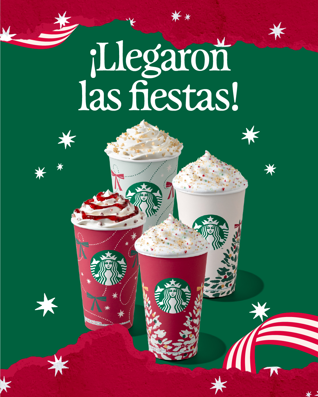 Starbucks México bebidas de Navidad